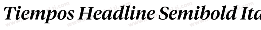 Tiempos Headline Semibold Italic字体转换